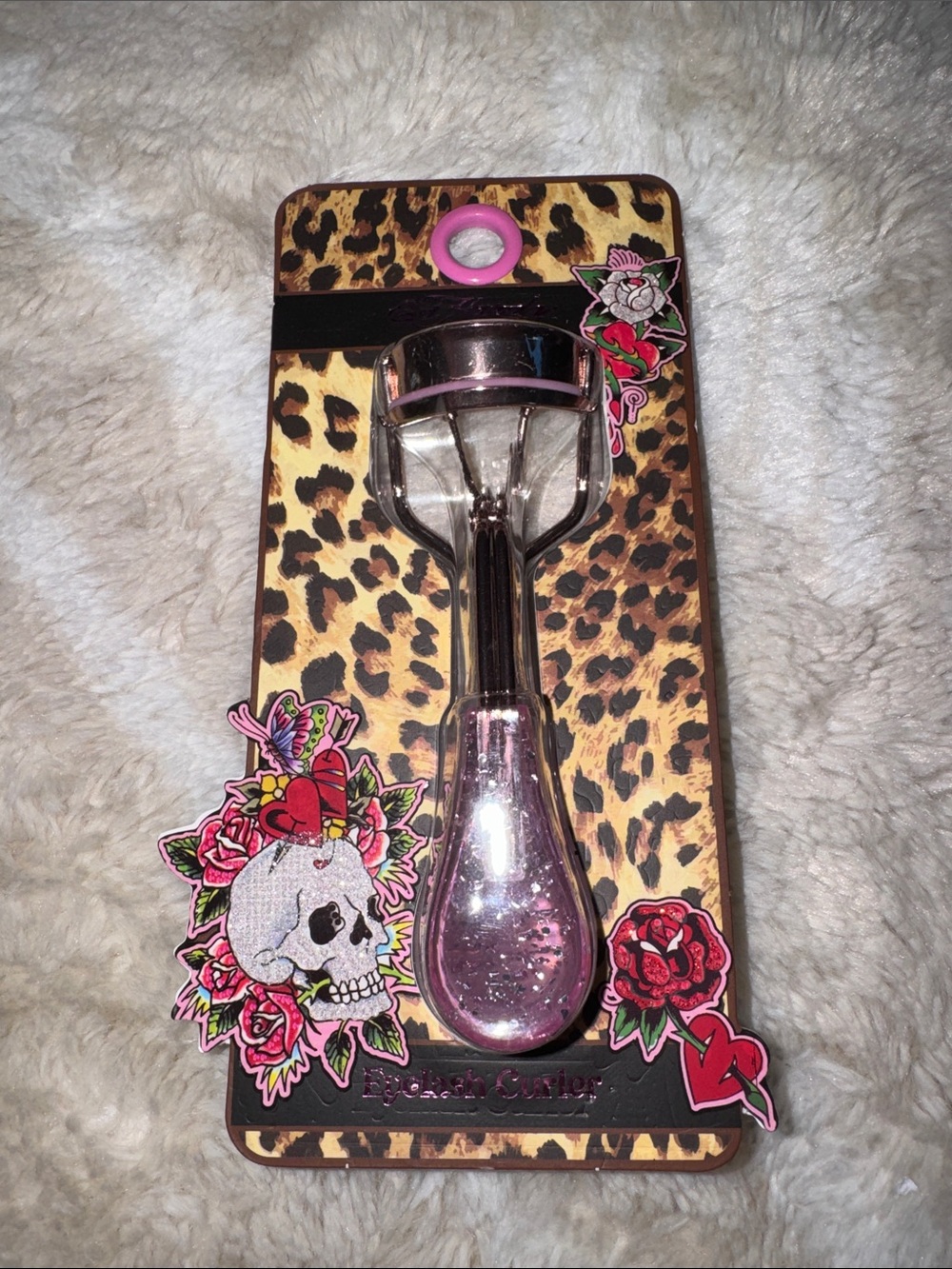 Ed Hardy Pink Glitter Eyelash Curler